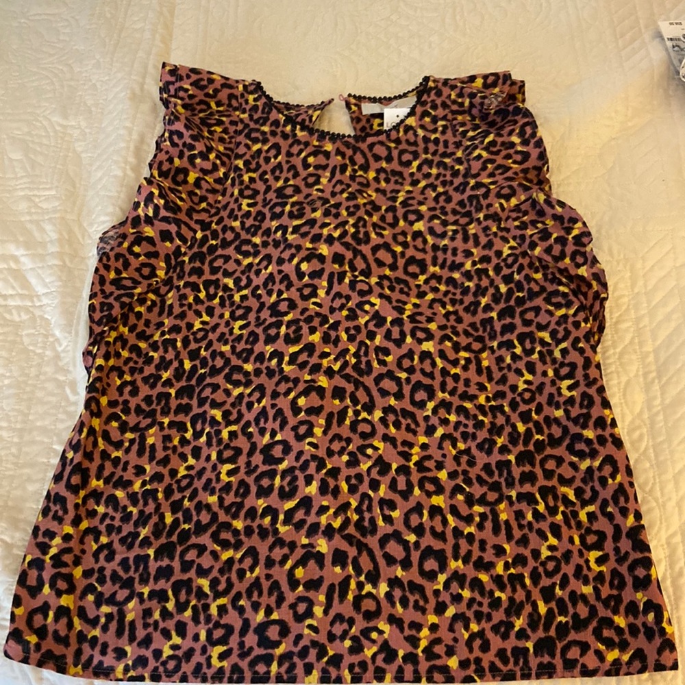 Nwt leopard sleeveless top from Loft
